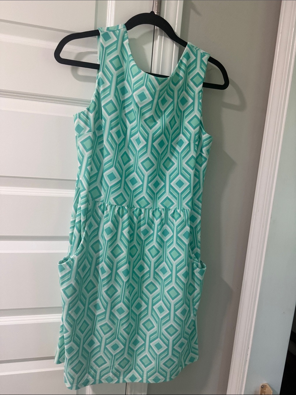 Jude Connally Mint Geometric Sleeveless Dress